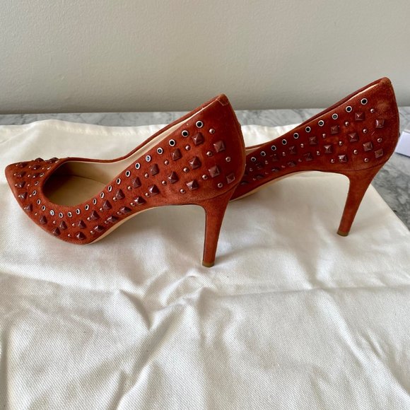 JCrew Collection Suede Studded Pumps - Picture 5 of 8